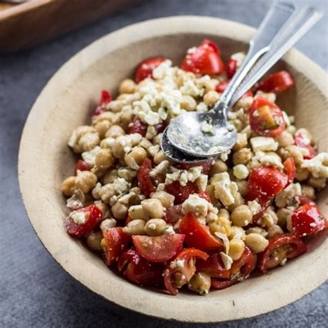 Minute Mediterranean Chickpea Salad Recipe The Wanderlust Kitchen