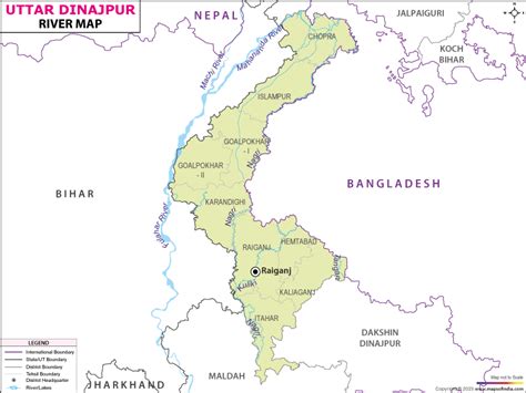 Uttar Dinajpur River Map