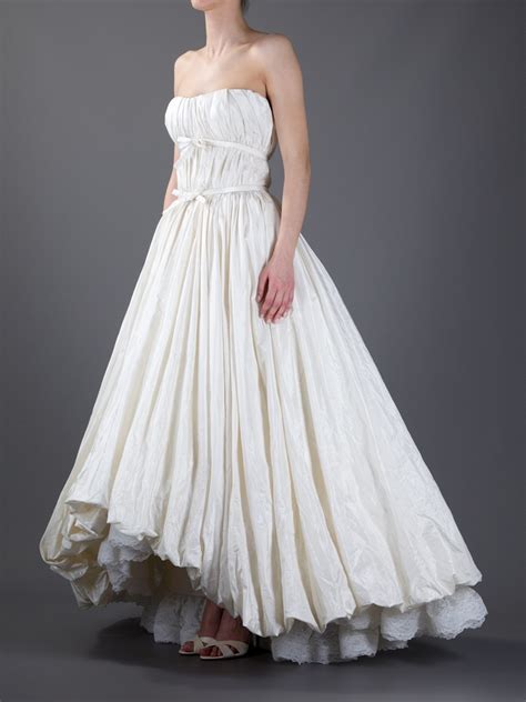 Lyst - Balenciaga Bridal Dress in Natural