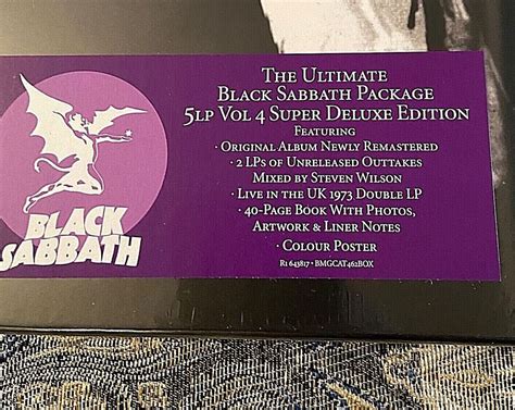 Black Sabbath Vol 4 Super Deluxe Sealed Deluxe 5 Lp Box Set