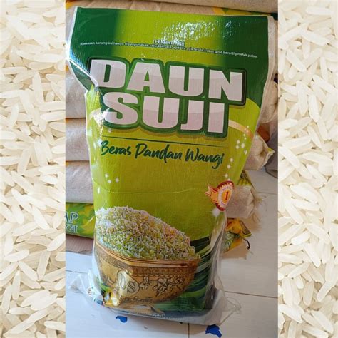 Jual Beras Kemasan Karung Beras Super Daun Suju Pulen Wangi Putih