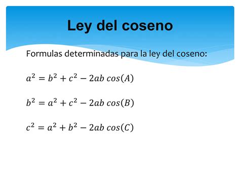 Unidad Razones Trigonometricas Ley Del Coseno Pptx