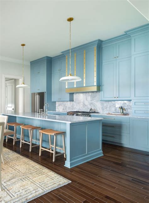 Blue Kitchen Blue Kitchen Cabinet Paint Color Glidden Ppg Aqua Smoke