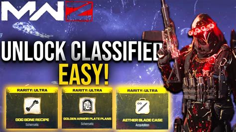 Cod Mw Zombies Classified Schematics Unlock Easy Youtube