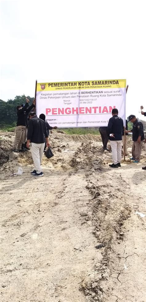 Dinas PUPR Samarinda Kembali Setop Kegiatan Tambang Tak Berizin