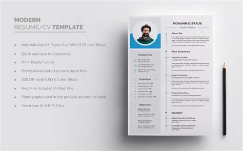 Kevin Albartes Modern Resume Template TemplateMonster