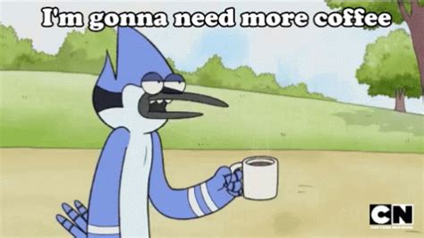 Coffee Regularshow GIF - Coffee Regularshow Mordechai GIFs | Say more ...