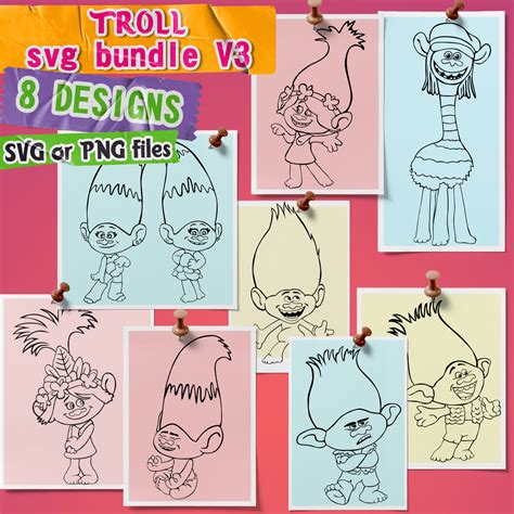 Troll Svg Bundle 6 Files Masterbundles