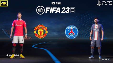 FIFA 23 Manchester United Vs PSG UEFA Champions League PS5