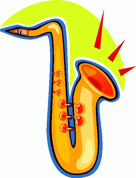 Cartoon Alto Saxophone Clipart Best