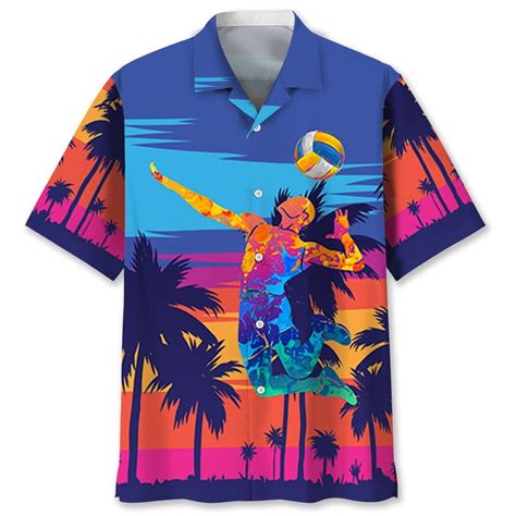 Tropical Beach Volleyball Hawaii Shirt - Trendy Aloha