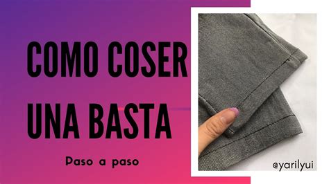 Como Coser Una Basta En Pantalones Super Facil YouTube