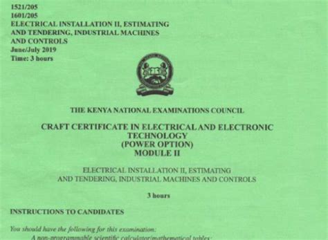 Certificate Ict Module Knec Past Papers Newsspot Co Ke