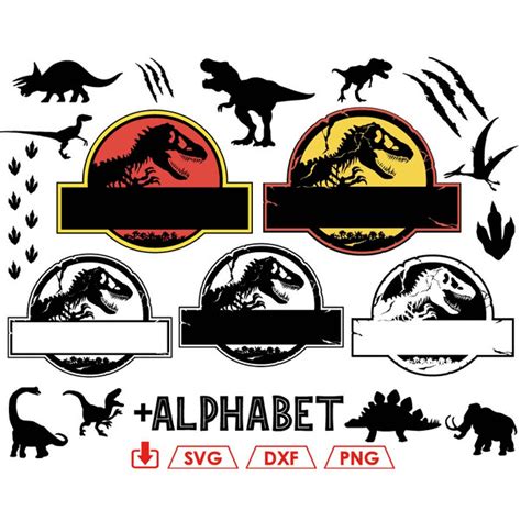 Jurassic Park Template Custom Svg Jurassic Park Birthday Sv Inspire