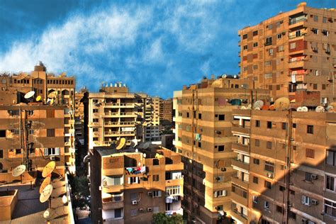 Nasr City Cairo HDR Blue Sky Over Nasr City DiGiTaL SiN Flickr