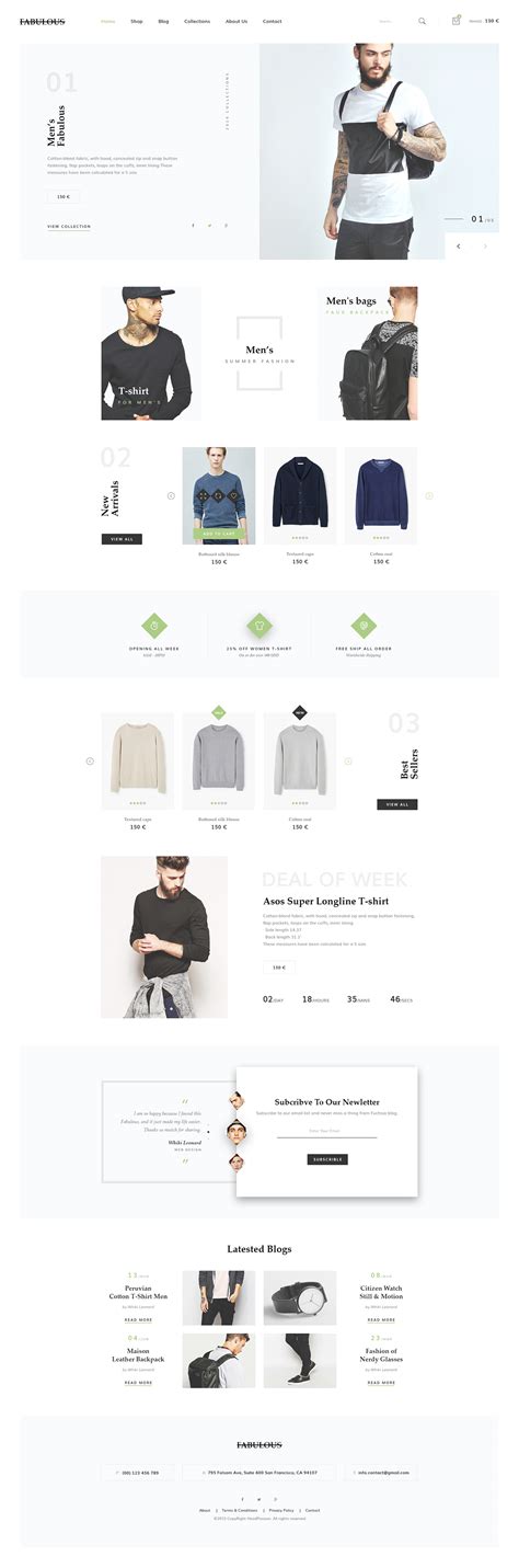 Fabulous - eCommerce & Blog on Behance