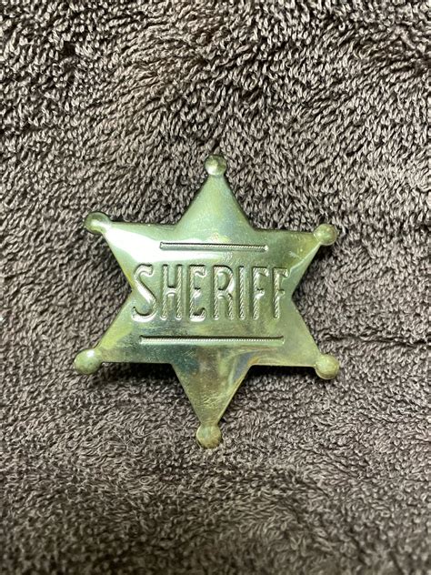 Sheriff Novelty Replica Badge - Etsy