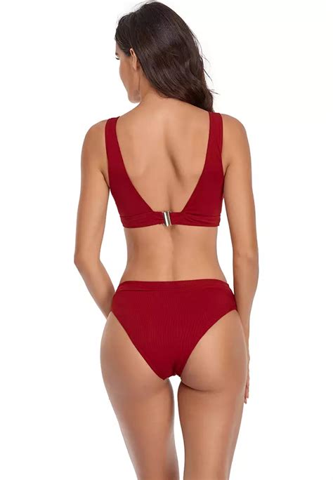 Buy Its Me 2PCS Sexy Solid Bikini Swimsuit 2024 Online ZALORA