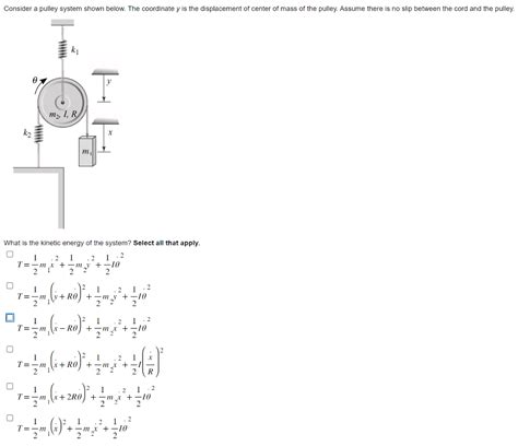 Solved Consider A Pulley System Shown Below Assume There Is Chegg