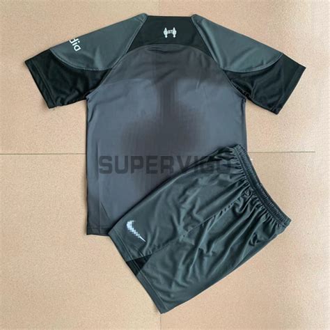 Camiseta De Portero Liverpool Ni O Kit Negro Supervigo