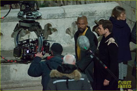 Taron Egerton Jamie Foxx Film Robin Hood Night Scenes In Croatia