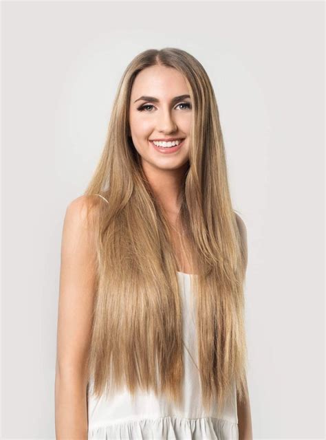 Clip In Hair Extensions Dirty Blonde Color 18 160 Grams Luxy Hair
