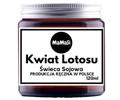 Kwiat Lotosu Wieczka Sojowa W Szkle Zapachowa Mamasi Candle Sklep