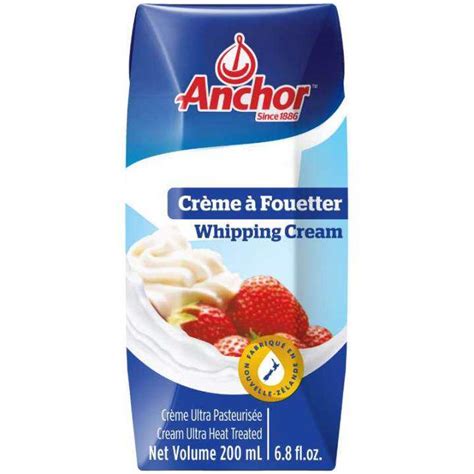 Anchor Whipping Cream 200ml แองเคอร์วิปปิ้งครีม 200มล Sku