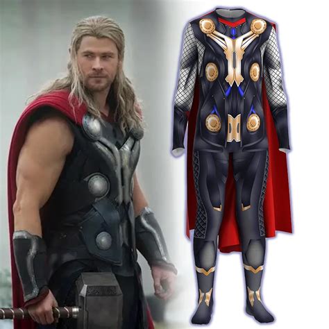 Movie Super Hero Endgame Thor Costume Boys Kids Halloween Superhero