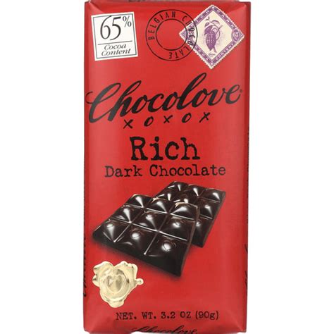 Chocolove Xoxox Premium Chocolate Bar Dark Chocolate Rich 3 2 Oz