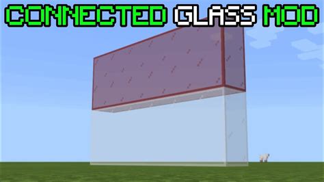 Connected Glass Mod In Minecraft Mcpe 1 19 1 20 Pe Download Mod Youtube