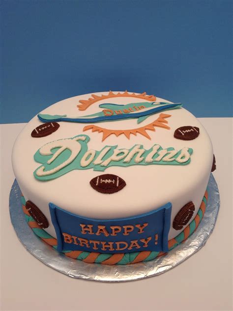 Miami Dolphins Birthday Cake