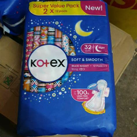 Kotex Soft Smooth Overnight Wing Cm Shopee Malaysia