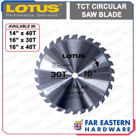 LOTUS TCT Carbide Circular Saw Blade For Wood Cutting 14 16 30T 40T