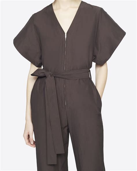 Utility Belted Jumpsuit In Brown 3 1 Phillip Lim Official Site