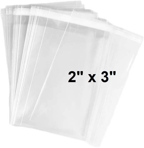 Amazon 200 Pcs Clear 3 X 4 Self Seal Cello Cellophane Bags