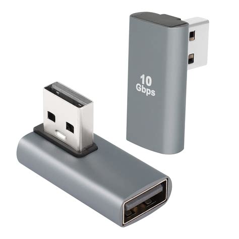 Qianrenon Usb 3 1 90 Adapter Usb A Male To Female Right Angle Coupler 10gbps Usb 3 1 Data