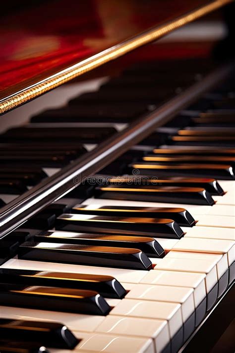 Las Teclas De Pianos En Detalle Revelan Música De Instrumentos De