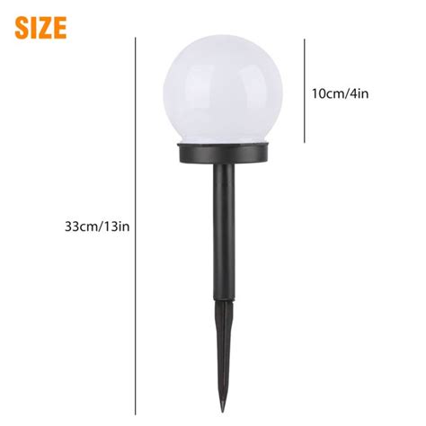 4pcs Outdoor Solar Lights Ball Lamp Tsv Ip55 Waterproof Led Path Light With Auto On Off Light