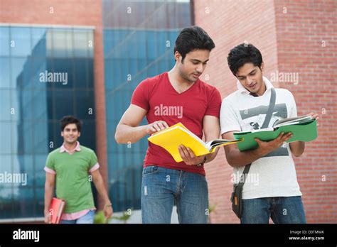 University students reading books in university campus Stock Photo - Alamy