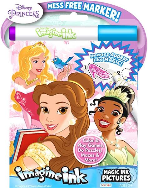 Disney Princess Juego De Libros Para Colorear De Tinta M Gica Paquete