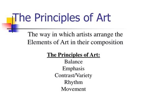 Ppt The Principles Of Art Powerpoint Presentation Free Download Id