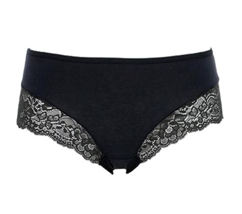 Γυναικείο midi slip Cotonella Ψηλόμεσο Οικολογικό βαμβάκι 2 pack Μαύρα lingerie shop gr