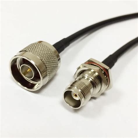 Tnc Female Bulkhead To N Male Plug Pigtail Cable Rg Cm Cm For