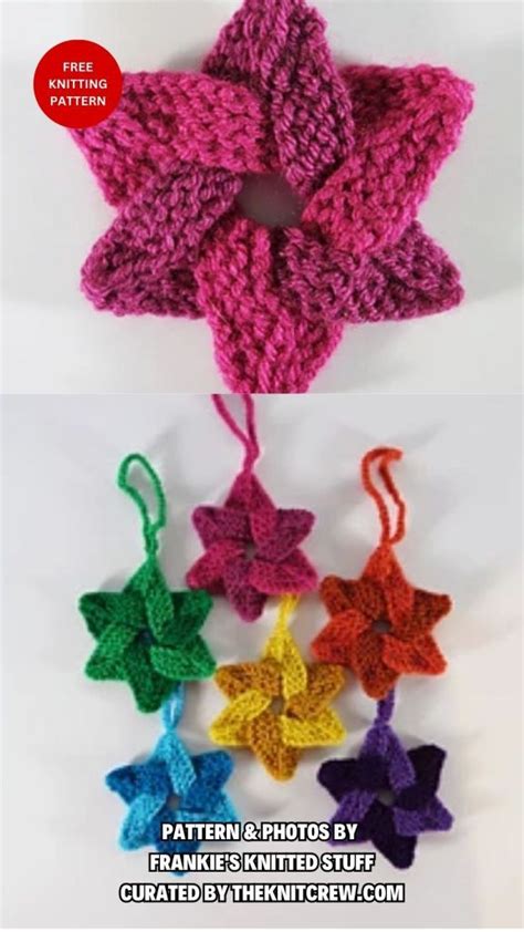 Free Knitting Star Decoration Patterns For Christmas The Knit Crew