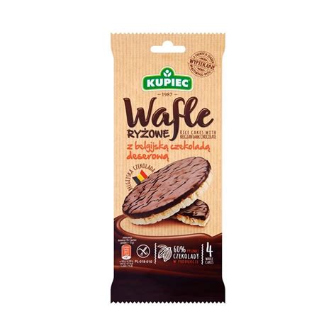 Wafle Ry Owe W Czekoladzie Deserowej G Kupiec Najni Sza Cena