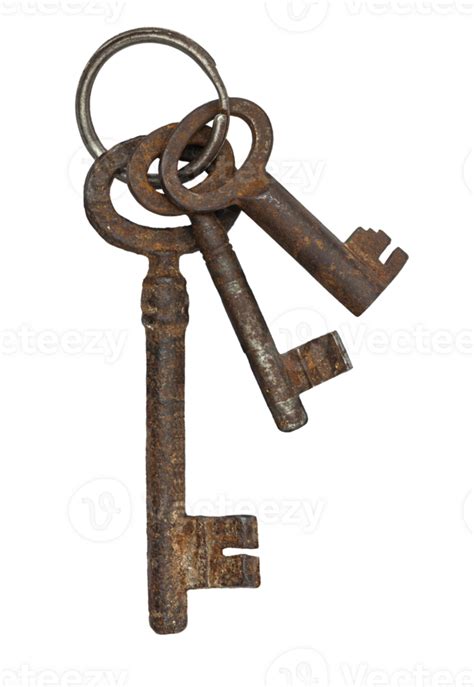 Bunch Of Old Vintage Keys Isolated On A Transparent Background 37751372 Png