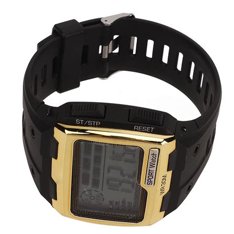 2024 Men Digital Sports Watch Wr30m Waterproof Day Date Display