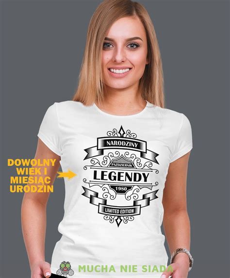 Damska Koszulka Urodzinowa Narodziny Legendy Limited Edition