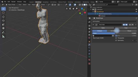 How To Reduce Polygon Count Of A 3d Model In Blender 28 For Sparkar